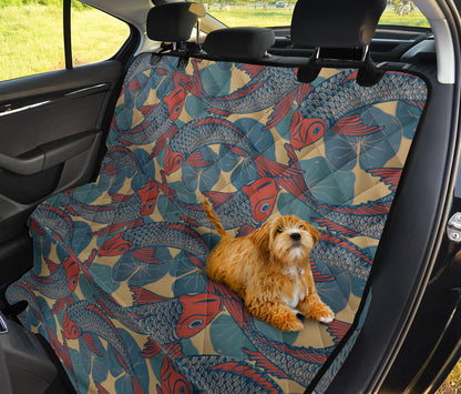 Pisces Pattern Print Design A01 Rear Dog Car Seat Cover Hammock