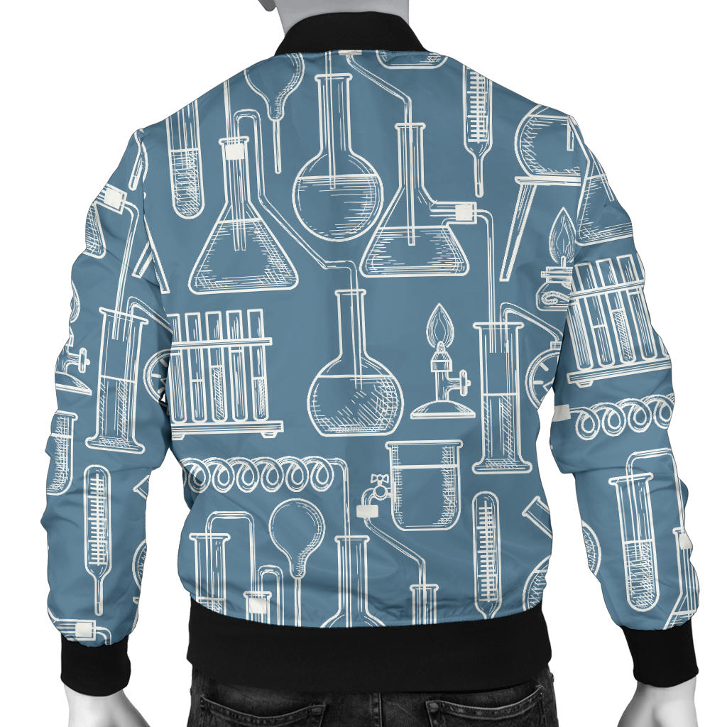 Chemical Pattern Print Design 05 Men Bomber Jacket