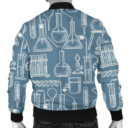 Chemical Pattern Print Design 05 Men Bomber Jacket