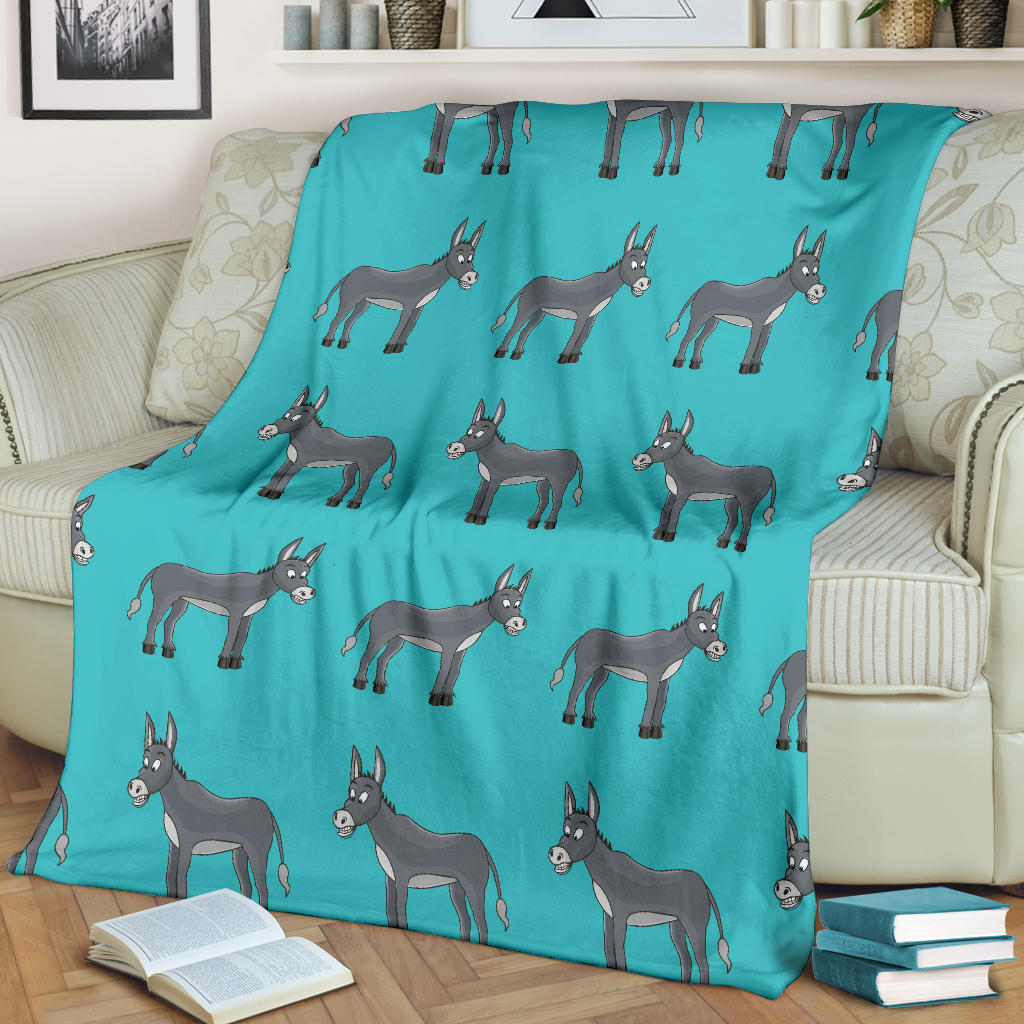 Donkey Pattern Print Design 01 Premium Blanket