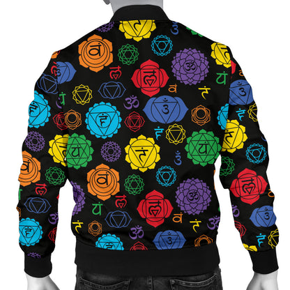 Chakra Pattern Print Design 01 Men Bomber Jacket