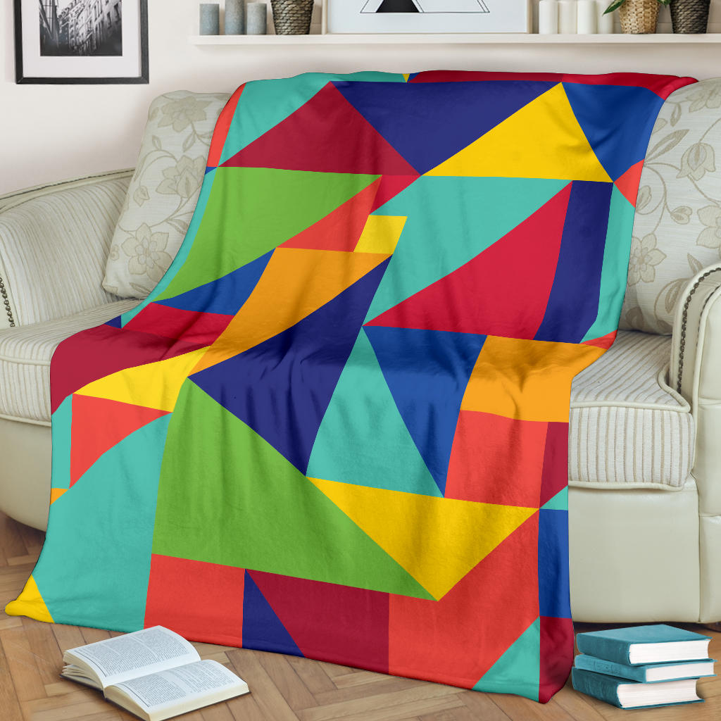 Mosaic Pattern Print Design 01 Premium Blanket