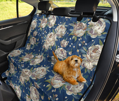 Peony Pattern Print Design A03 Rear Dog Car Seat Cover Hammock