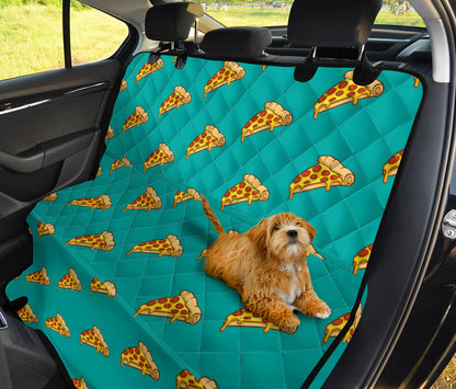 Pizza Pattern Print Design A03 Rear Dog Car Seat Cover Hammock