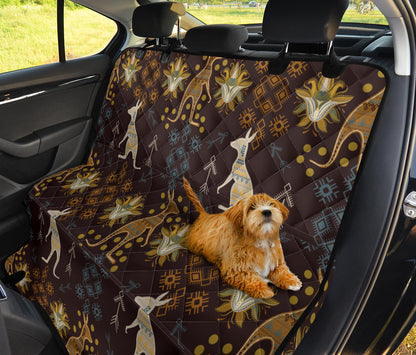 Kangaroos Pattern Print Design 03 Rear Dog Car Seat Cover Hammock