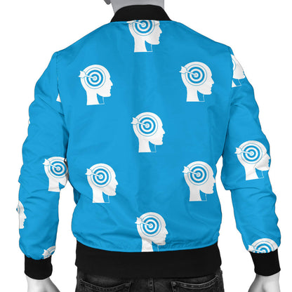 Psychology Pattern Print Design A03 Men Bomber Jacket