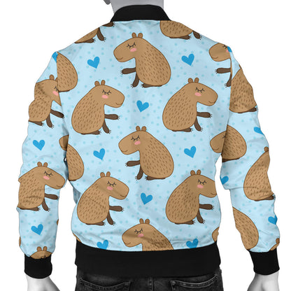 Capybara Pattern Print Design 01 Men Bomber Jacket