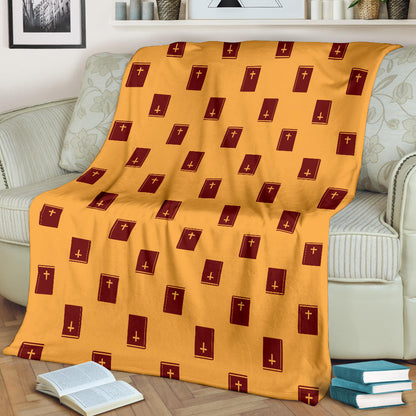 Bible Pattern Print Design 05 Premium Blanket