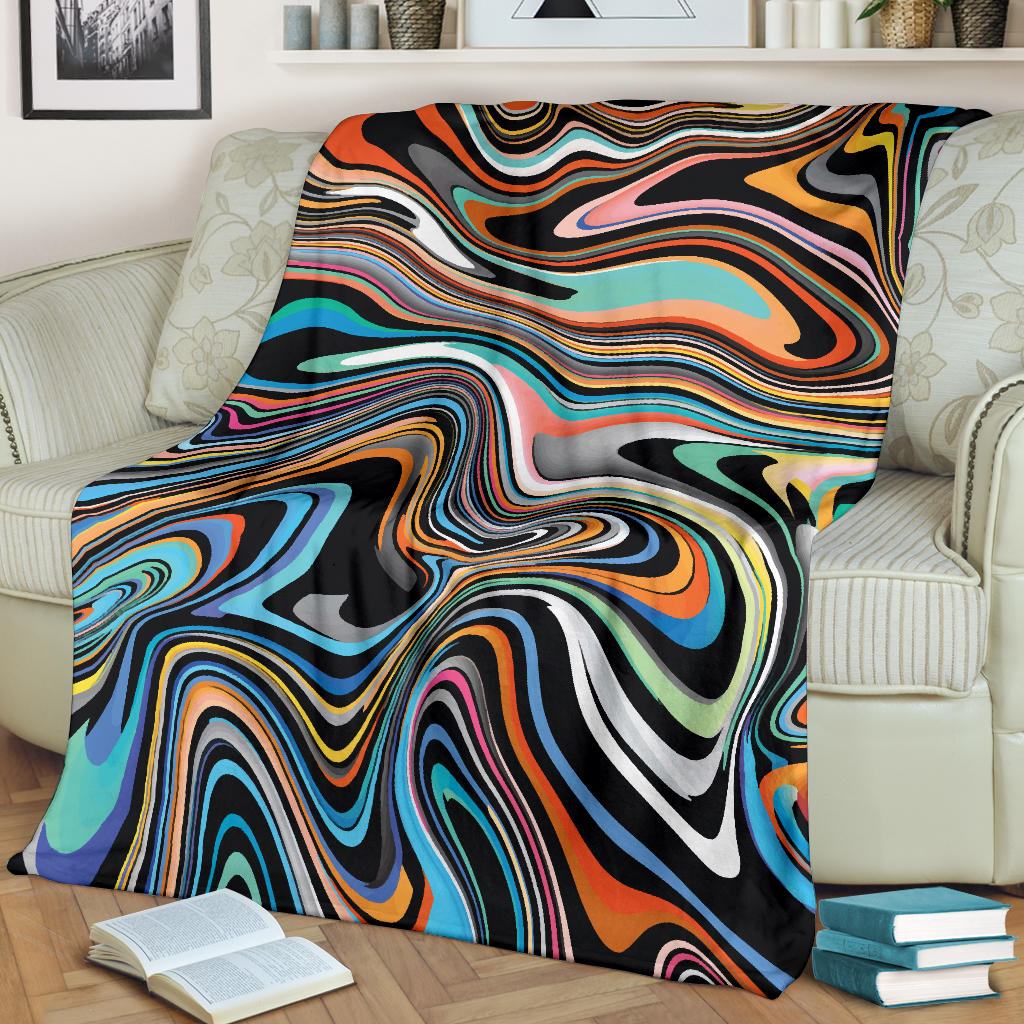 Liquid Pattern Print Design 02 Premium Blanket