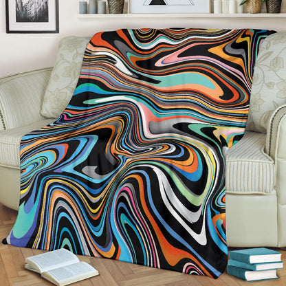 Liquid Pattern Print Design 02 Premium Blanket