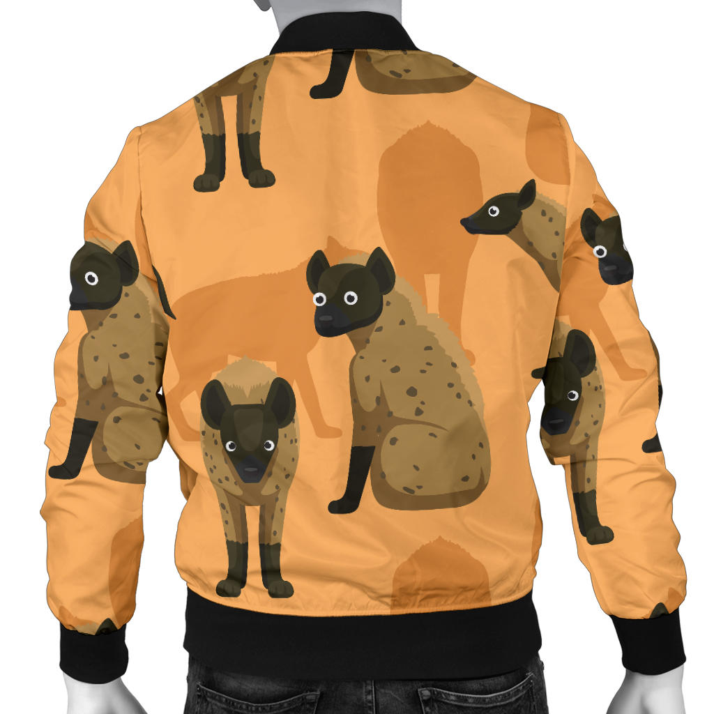 Hyena Pattern Print Design 01 Men Bomber Jacket