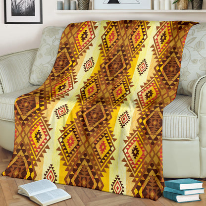 Native Pattern Print Design A09 Premium Blanket