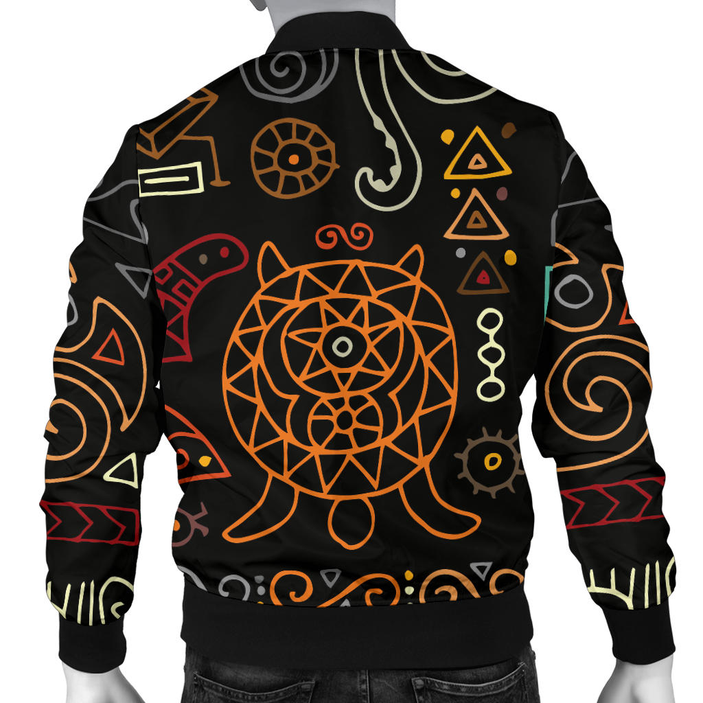 Polynesian Pattern Print Design A04 Men Bomber Jacket