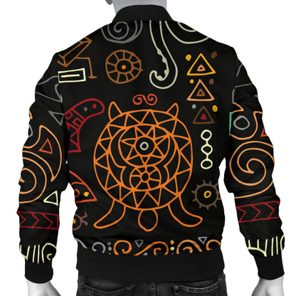 Polynesian Pattern Print Design A04 Men Bomber Jacket