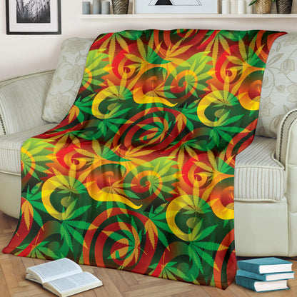Rastafarian Pattern Print Design A01 Premium Blanket