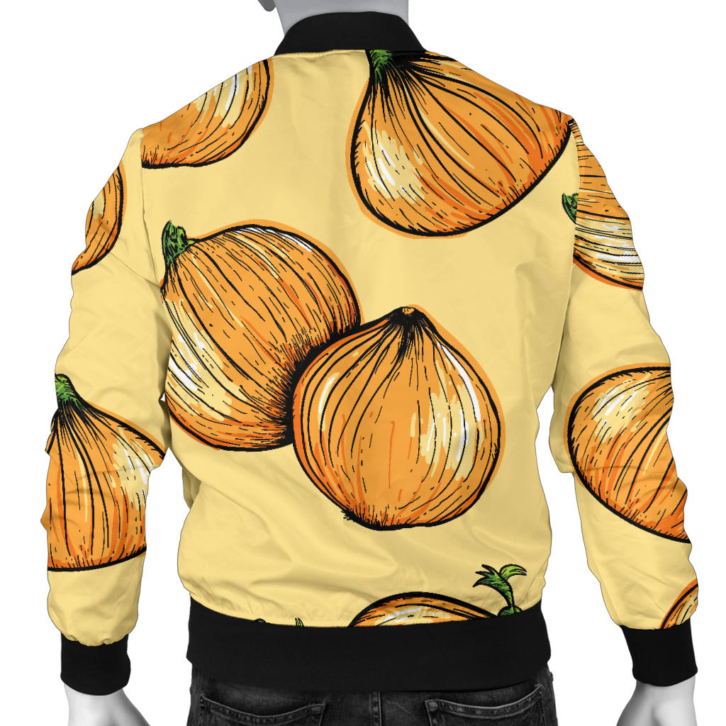 Onion Pattern Print Design A04 Men Bomber Jacket