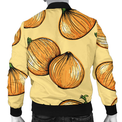 Onion Pattern Print Design A04 Men Bomber Jacket
