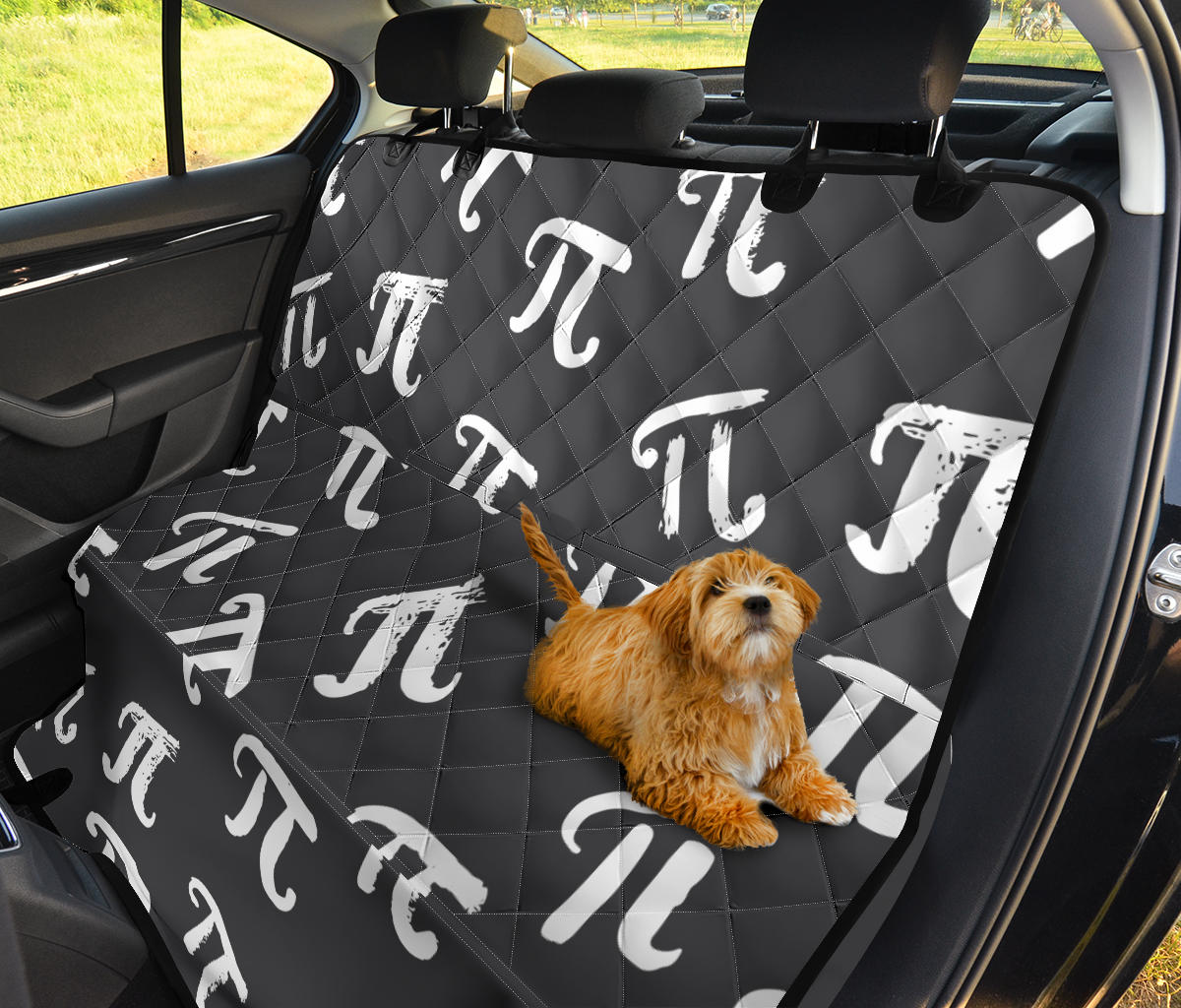 Pi Day Pattern Print Design A02 Rear Dog Car Seat Cover Hammock