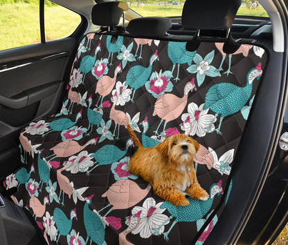 Guinea Fowl Pattern Print Design 03 Rear Dog Car Seat Cover Hammock