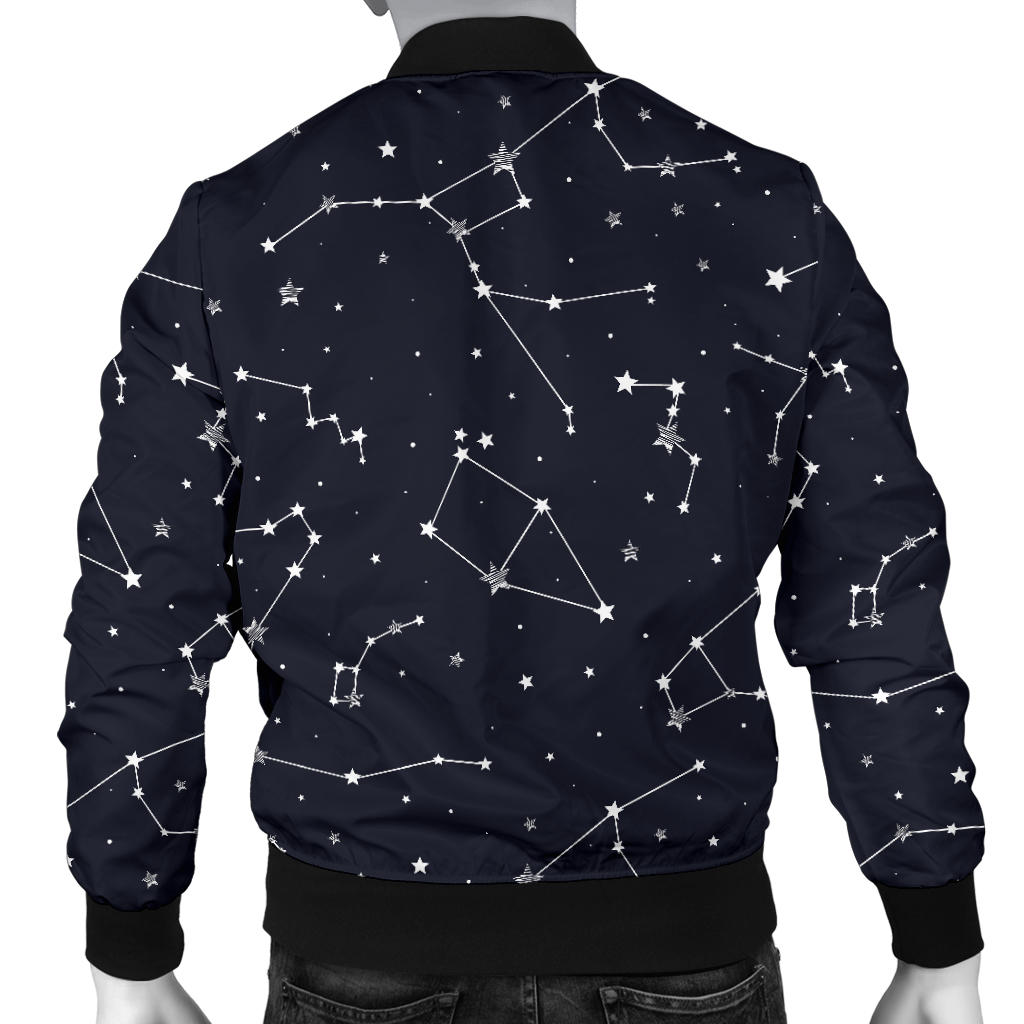 Constellation Pattern Print Design 03 Men Bomber Jacket