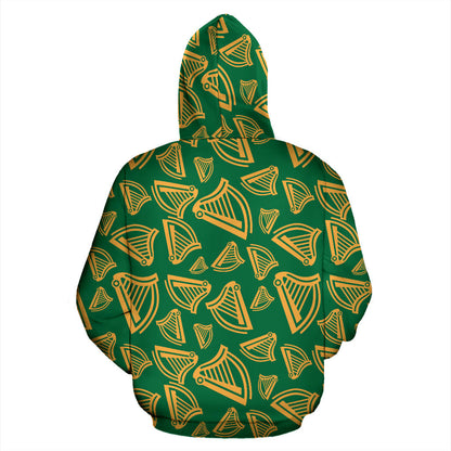 Harp Pattern Print Design 03 Pullover Hoodie
