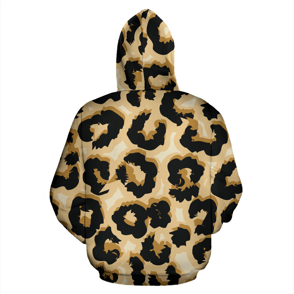 Jaguar Skin Pattern Print Design 02 Pullover Hoodie