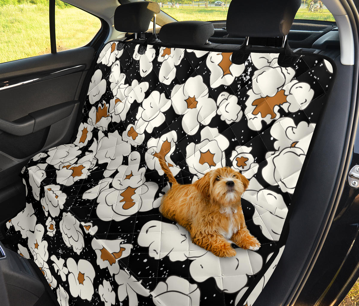 Popcorn Pattern Print Design A02 Rear Dog Car Seat Cover Hammock