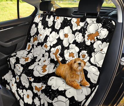 Popcorn Pattern Print Design A02 Rear Dog Car Seat Cover Hammock