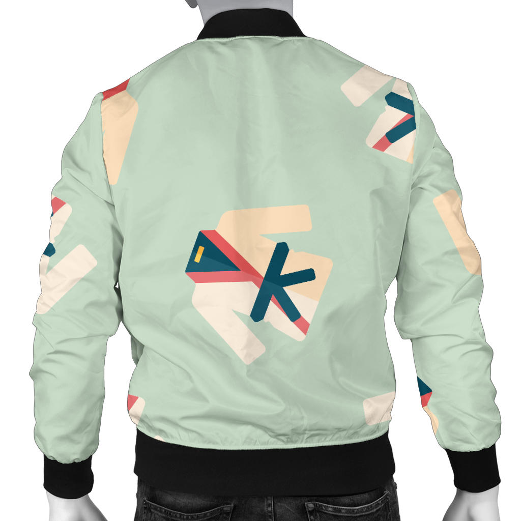 Karate Pattern Print Design 02 Men Bomber Jacket