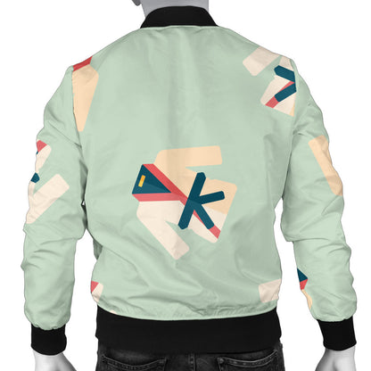 Karate Pattern Print Design 02 Men Bomber Jacket