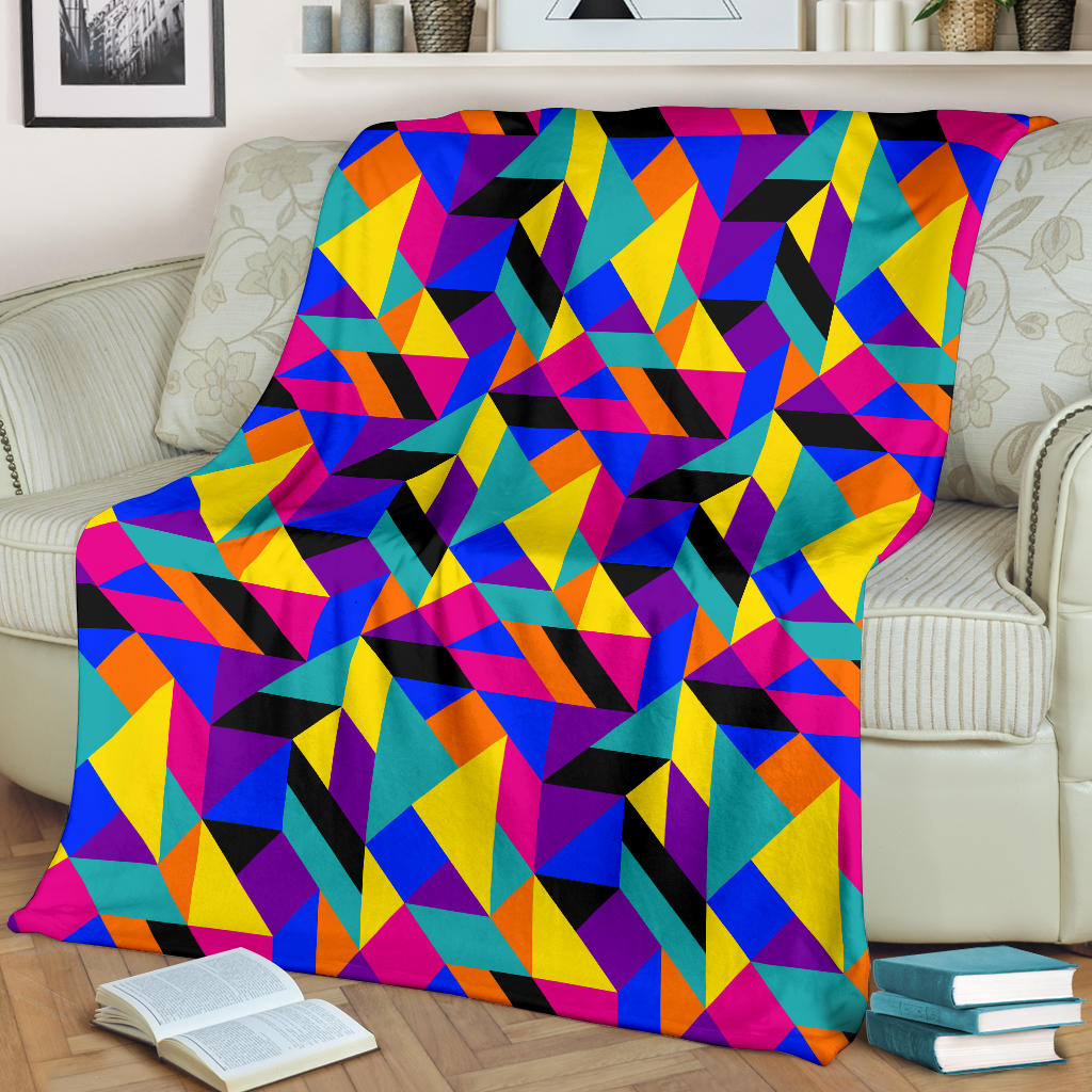 90s Colorful Pattern Print Design 1 Premium Blanket