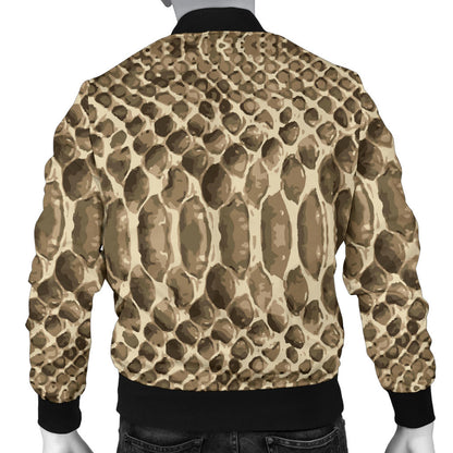 Python Pattern Print Design A02 Men Bomber Jacket