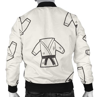 Karate Pattern Print Design 01 Men Bomber Jacket