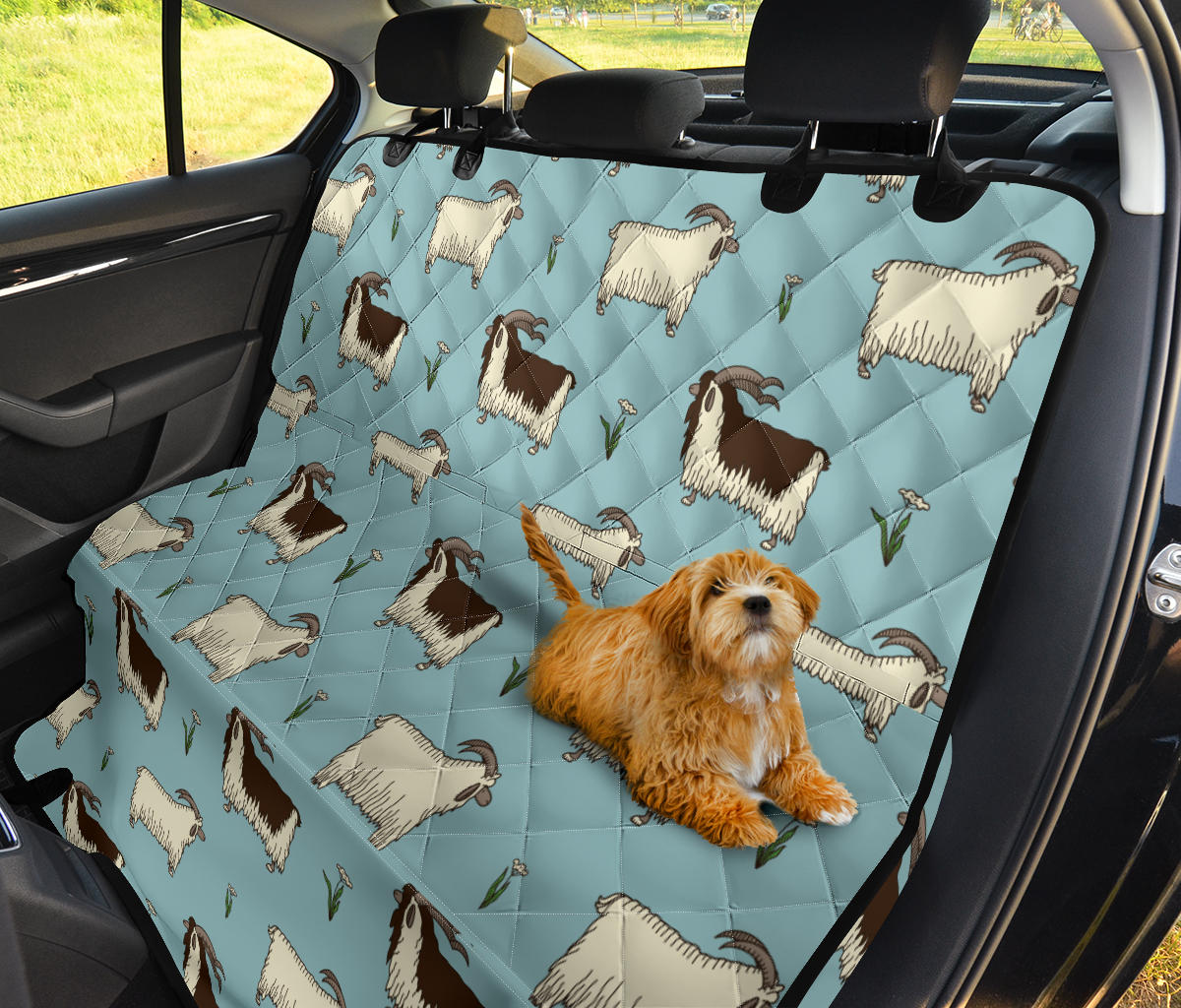 Goat Pattern Print Design 02 Rear Dog Car Seat Cover Hammock