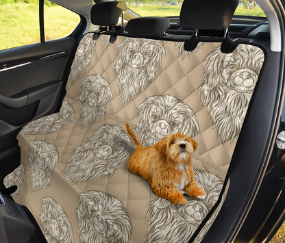 Pekingese Pattern Print Design A01 Rear Dog Car Seat Cover Hammock