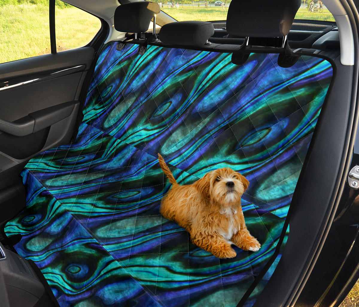 Abalone Pattern Print Design 03 Rear Dog Car Seat Cover Hammock