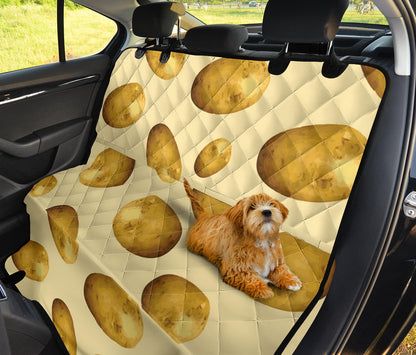 Potato Pattern Print Design A01 Rear Dog Car Seat Cover Hammock