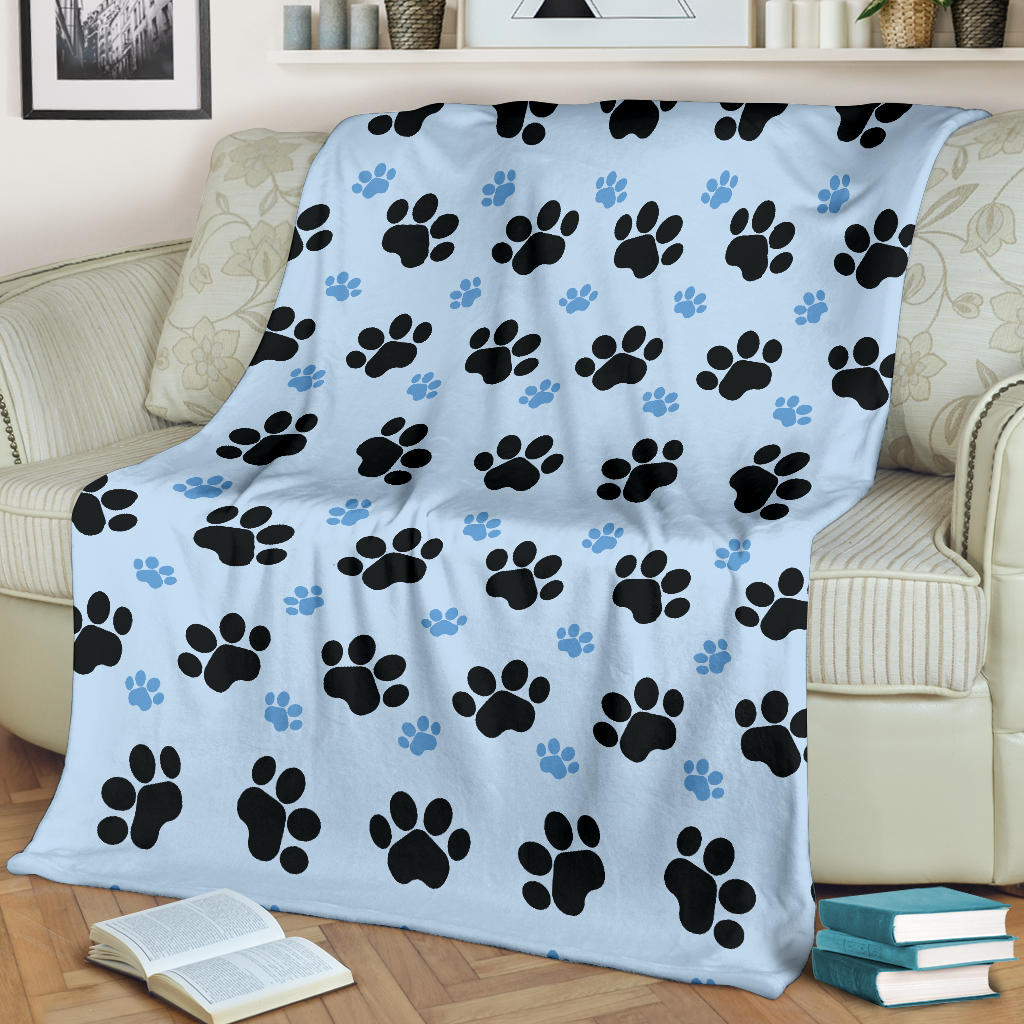 Paw Pattern Print Design A04 Premium Blanket