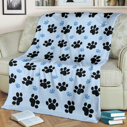 Paw Pattern Print Design A04 Premium Blanket