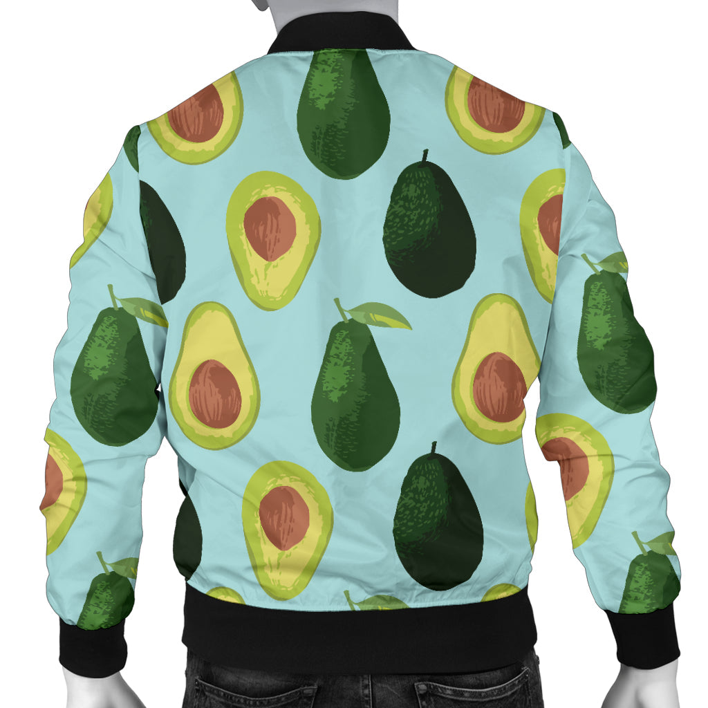 Avocado Pattern Print Design 04 Men Bomber Jacket