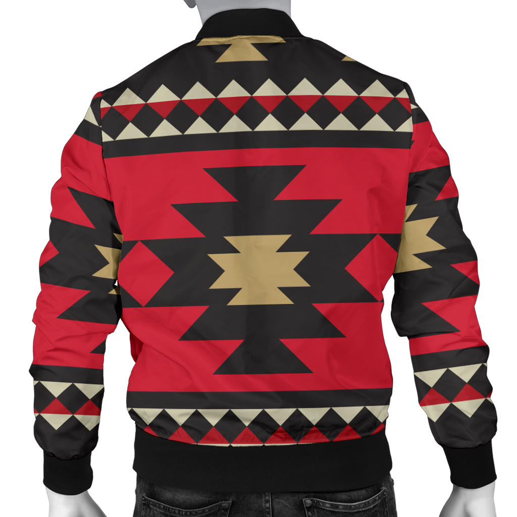 Navajo Pattern Print Design A04 Men Bomber Jacket