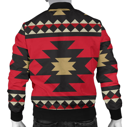 Navajo Pattern Print Design A04 Men Bomber Jacket