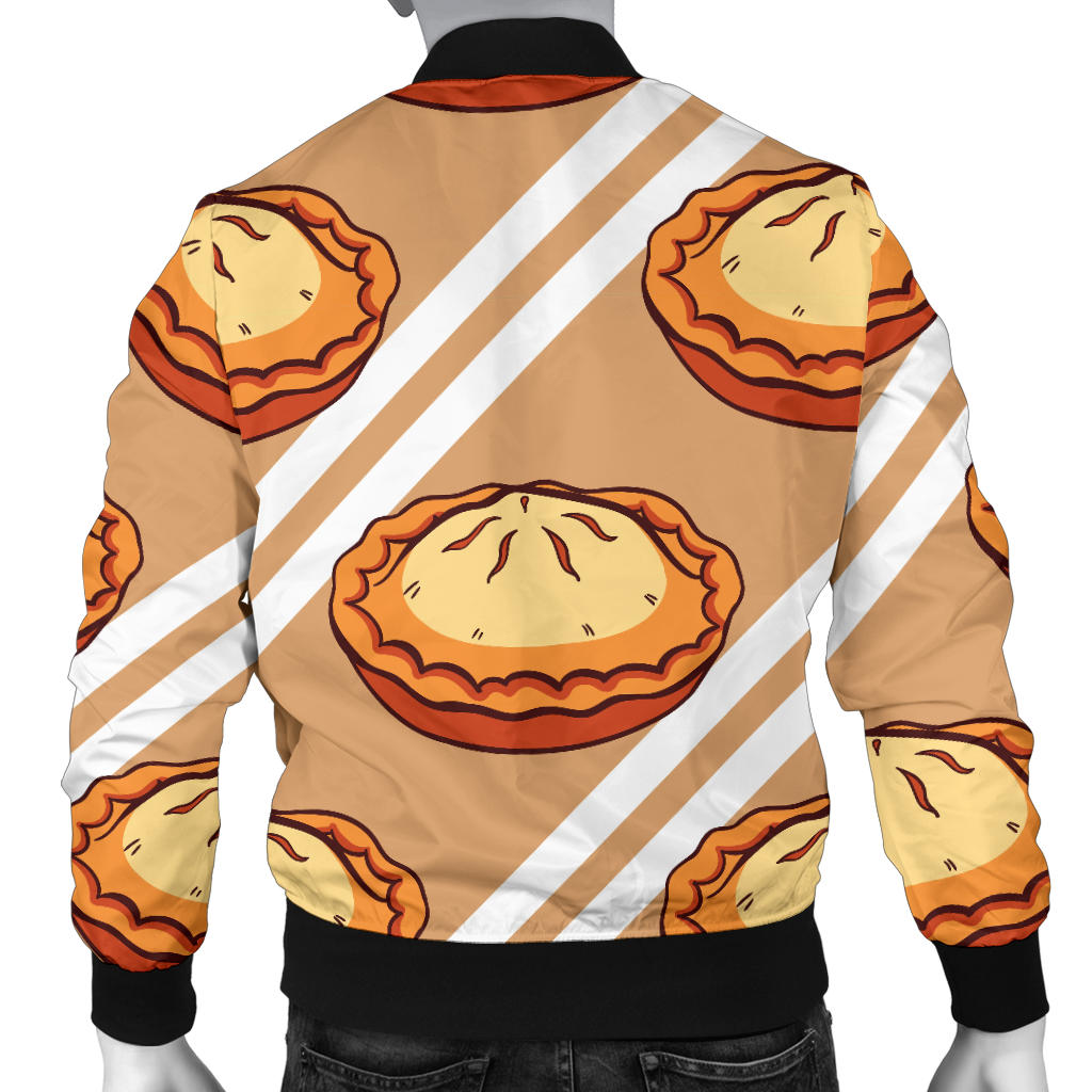 Pie Pattern Print Design A02 Men Bomber Jacket