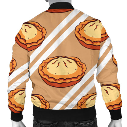 Pie Pattern Print Design A02 Men Bomber Jacket