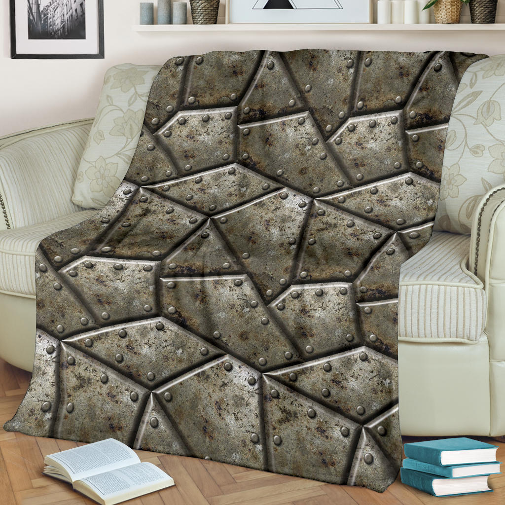 Armor Pattern Print Design 01 Premium Blanket