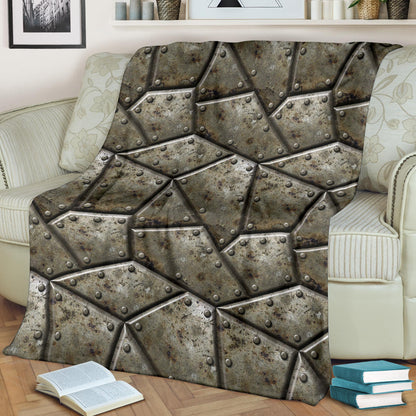 Armor Pattern Print Design 01 Premium Blanket