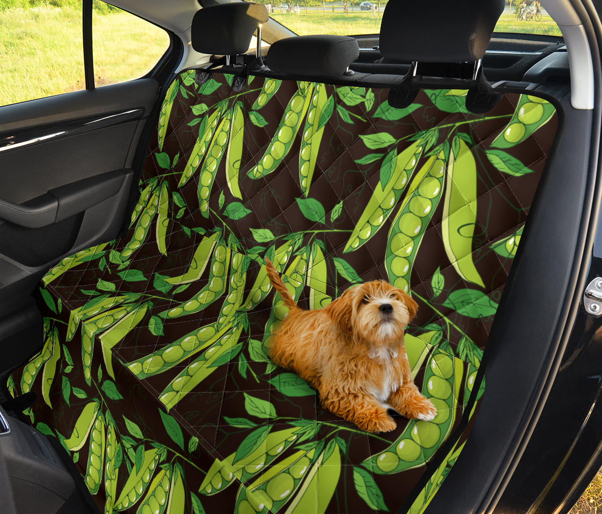 Peas Pattern Print Design A03 Rear Dog Car Seat Cover Hammock