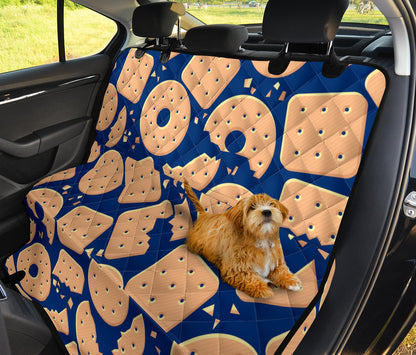 Cracker Pattern Print Design 03 Rear Dog Car Seat Cover Hammock