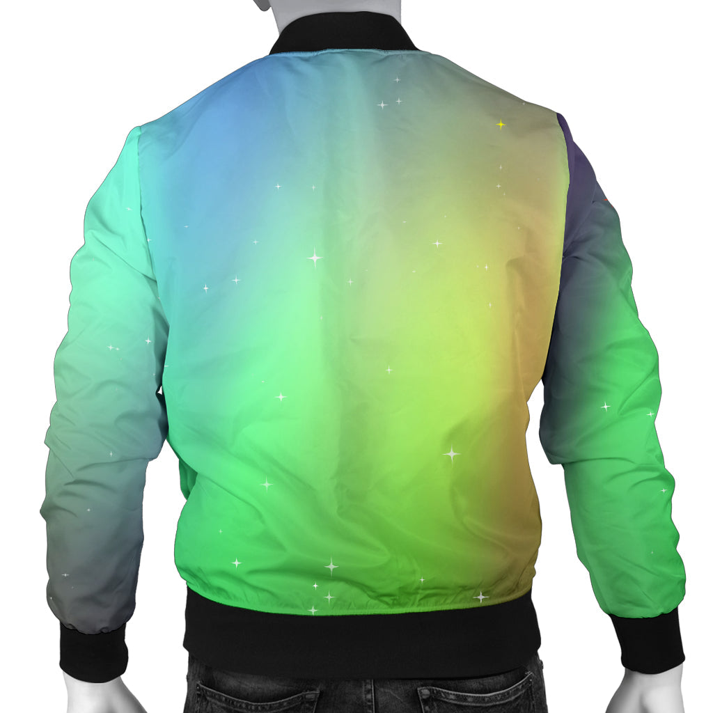 Aurora Borealis Pattern Print Design 03 Men Bomber Jacket