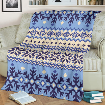 Nordic Pattern Print Design A03 Premium Blanket
